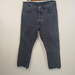 Levi's R Premium 501 Original Cropped Big E Women's Jeans W32 L26